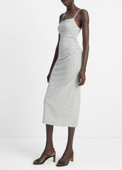 Checked Smocked Tank Dress in Dresses & Skirts | Vince on sale