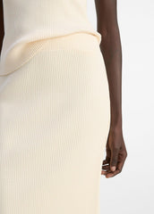 Ribbed Cotton-Blend Midi Skirt in Dresses & Skirts | Vince Online
