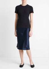 Ribbed Cotton-Blend Top in Shirts & Tees | Vince discount