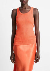 Ribbed Scoop-Neck Tank in Shirts & Tees | Vince outlet