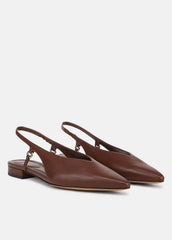 Ines Leather Slingback Flat in Shoes | Vince for sale