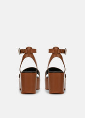 Phillipa Leather Platform Sandal in Shoes | Vince US
