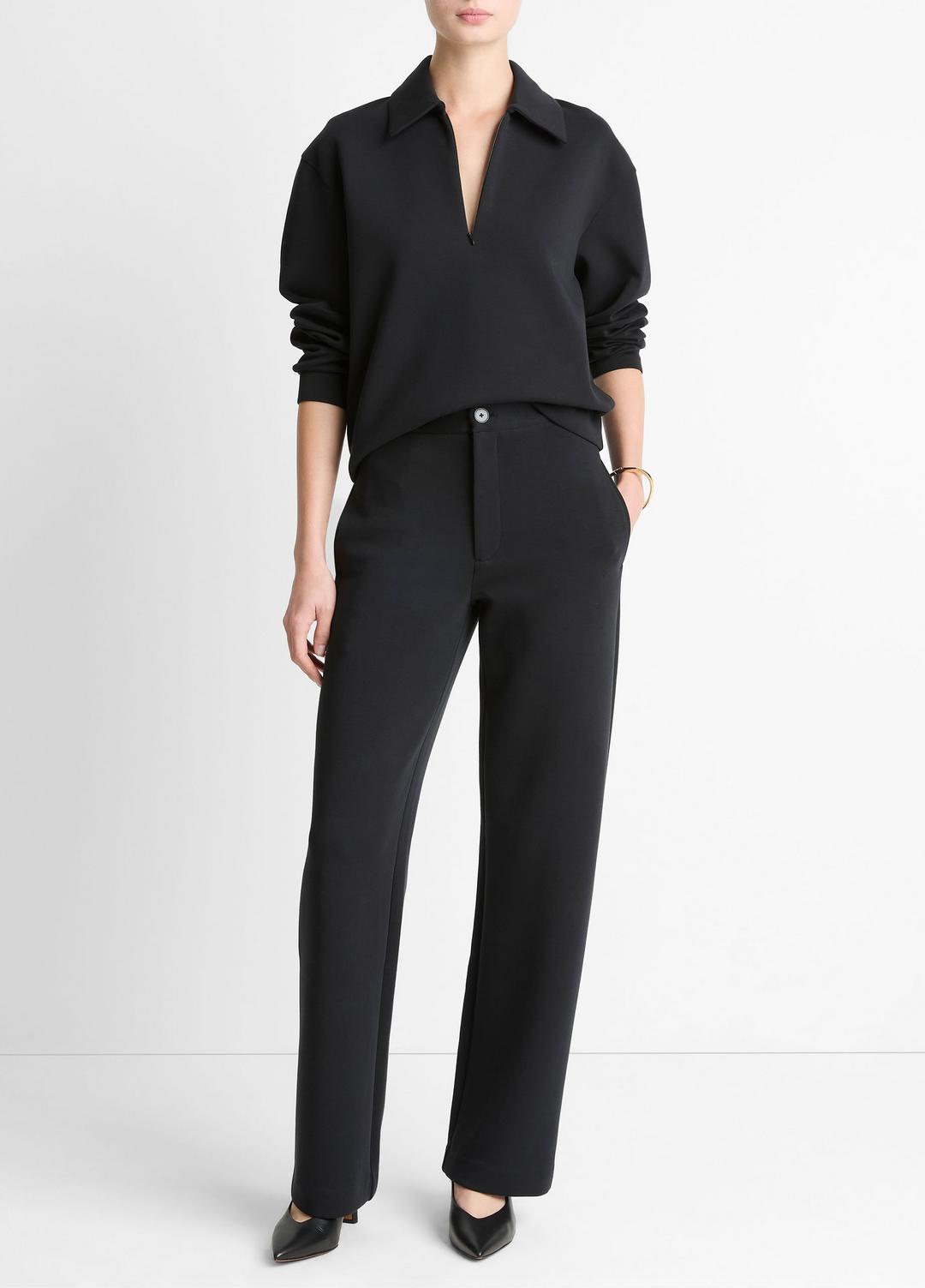 Cotton-Blend Trouser in Trousers | Vince US