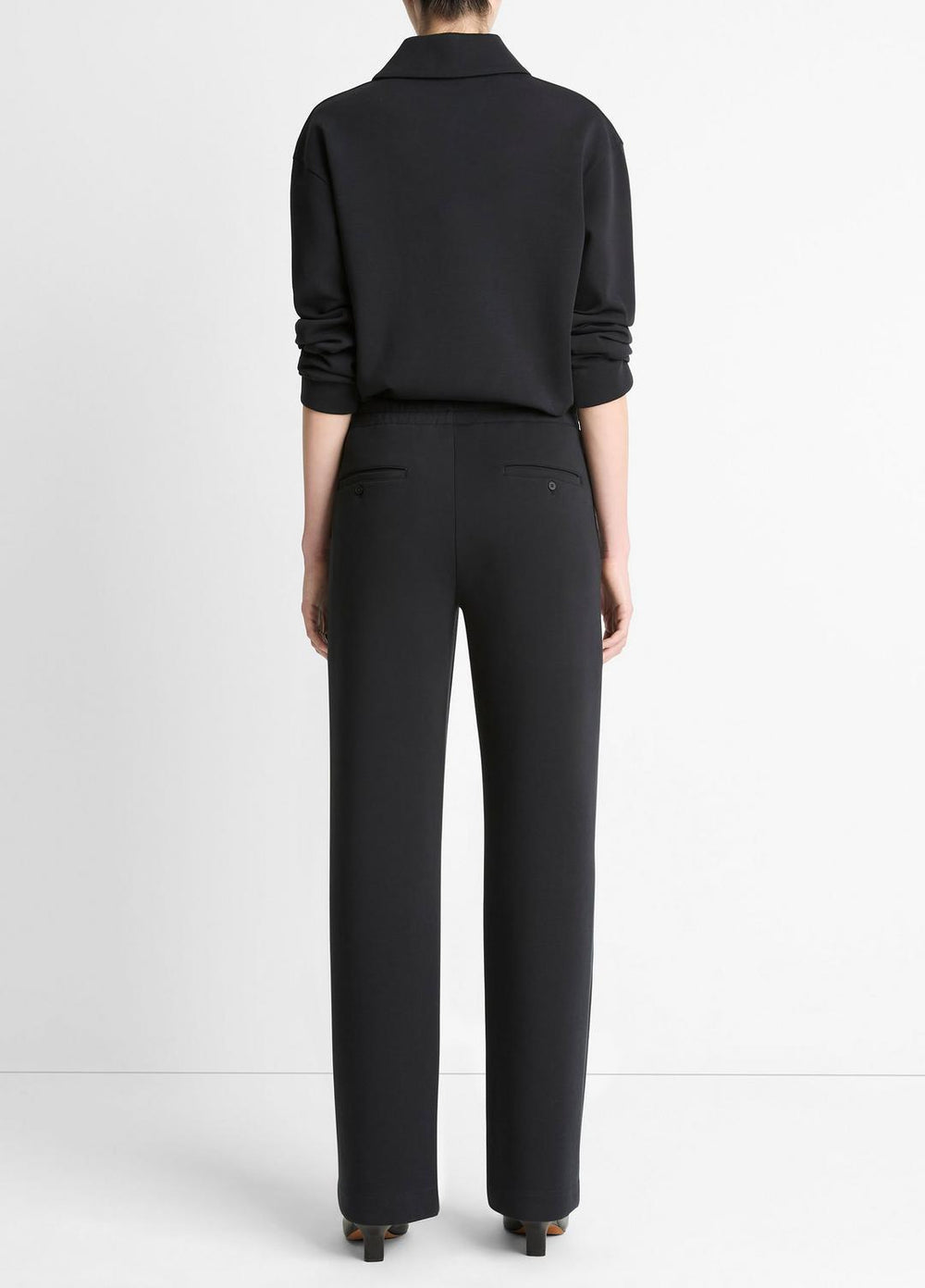 Cotton-Blend Trouser in Trousers | Vince US