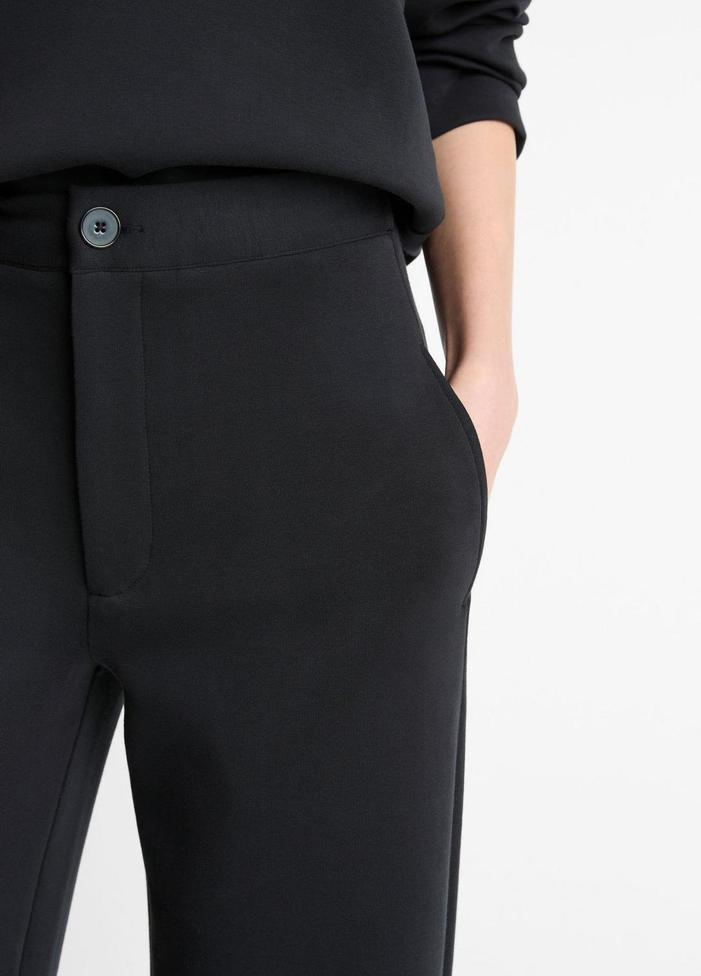 Cotton-Blend Trouser in Trousers | Vince US