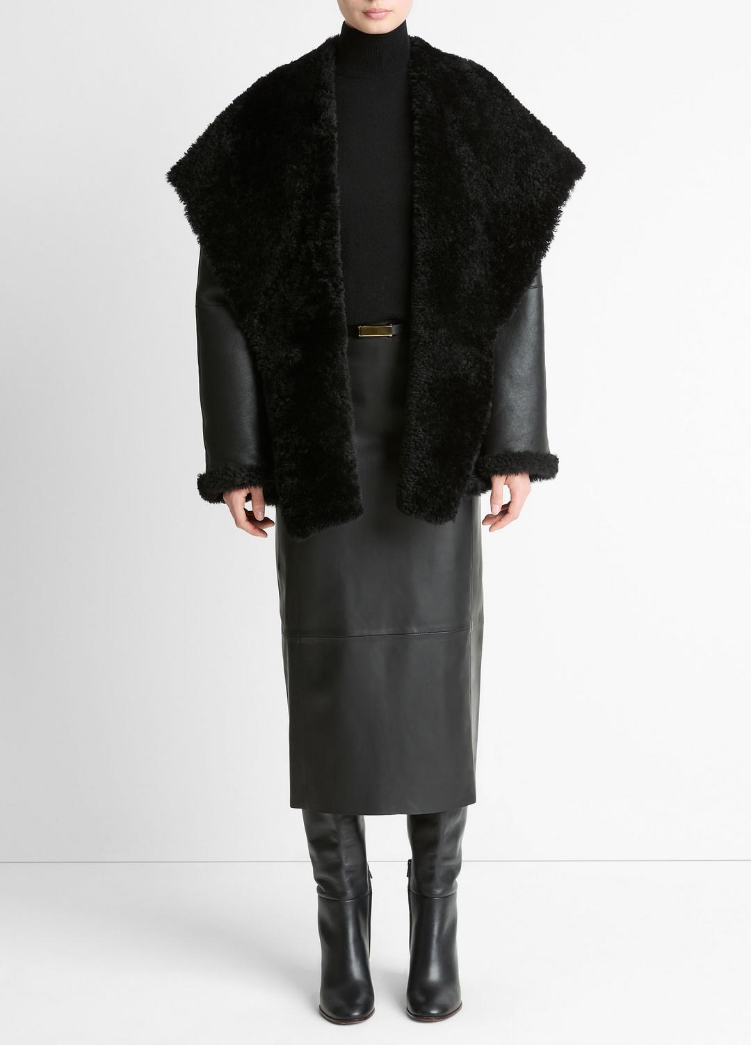 Shearling Hooded Jacket in Jackets | Vince discount