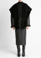 Shearling Hooded Jacket in Jackets | Vince discount