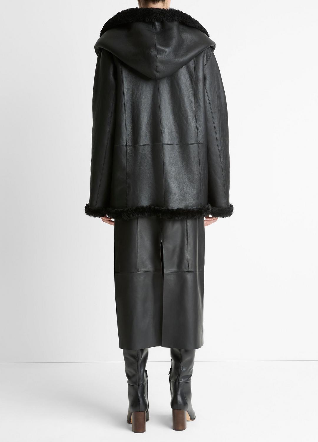 Shearling Hooded Jacket in Jackets | Vince discount