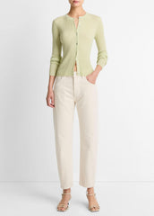 Ribbed Cashmere-Silk Cardigan in Cardigans | Vince for sale