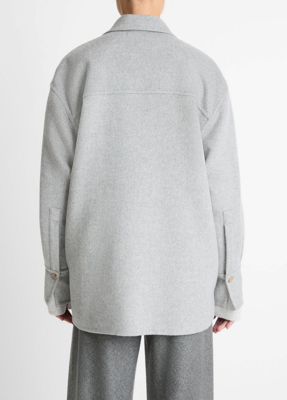 Double-Face Wool & Cashmere-Blend Shirt Jacket in Jackets | Vince for sale