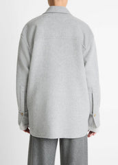 Double-Face Wool & Cashmere-Blend Shirt Jacket in Jackets | Vince for sale