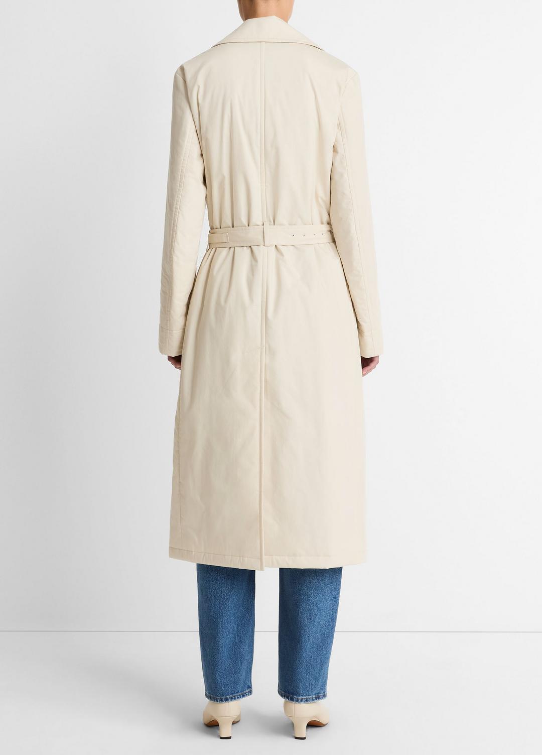 Padded Cotton Long Coat in Coats | Vince US