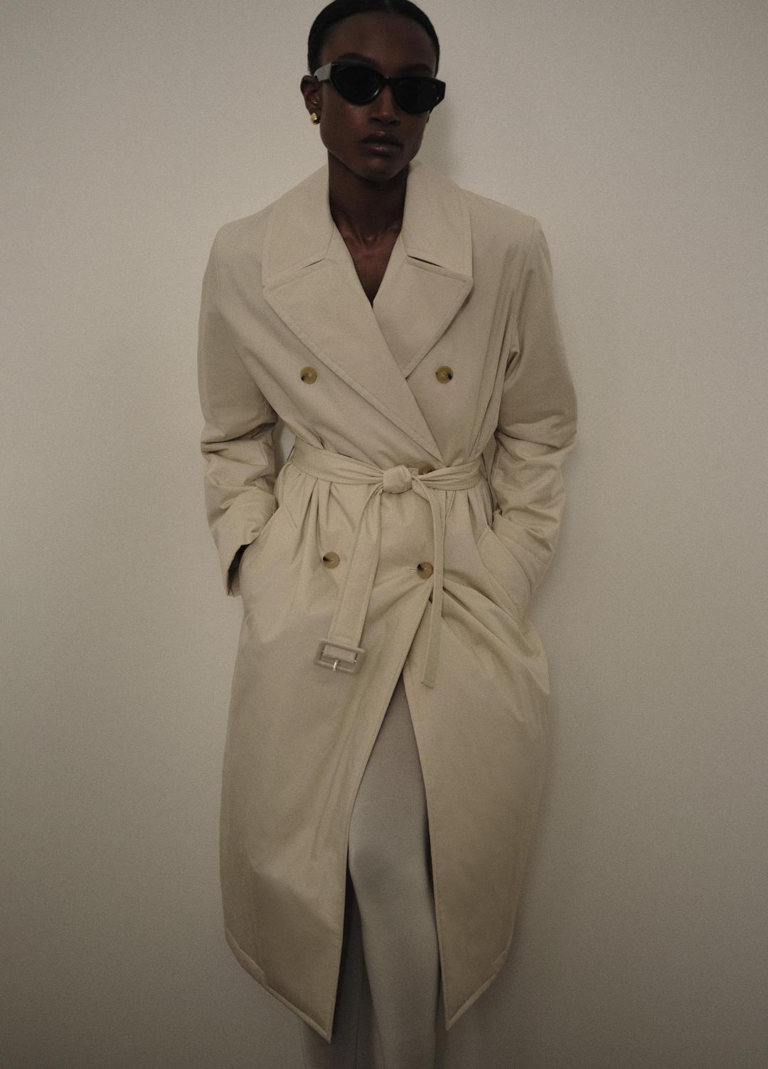 Padded Cotton Long Coat in Coats | Vince US