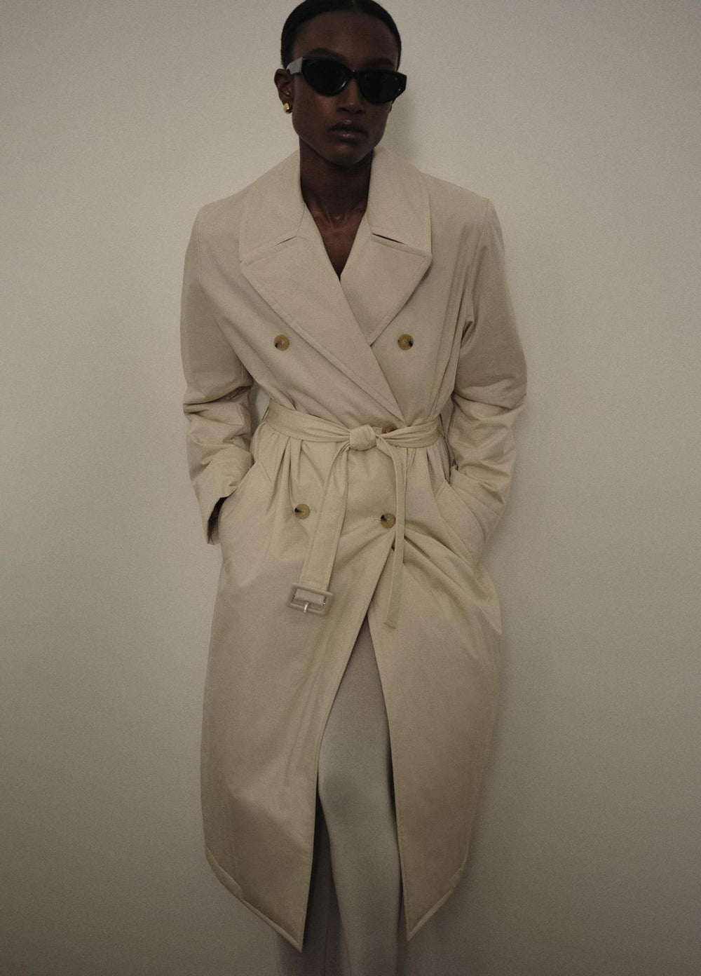 Padded Cotton Long Coat in Coats | Vince US