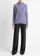 Plush Cashmere Funnel-Neck Sweater in Turtleneck | Vince Online