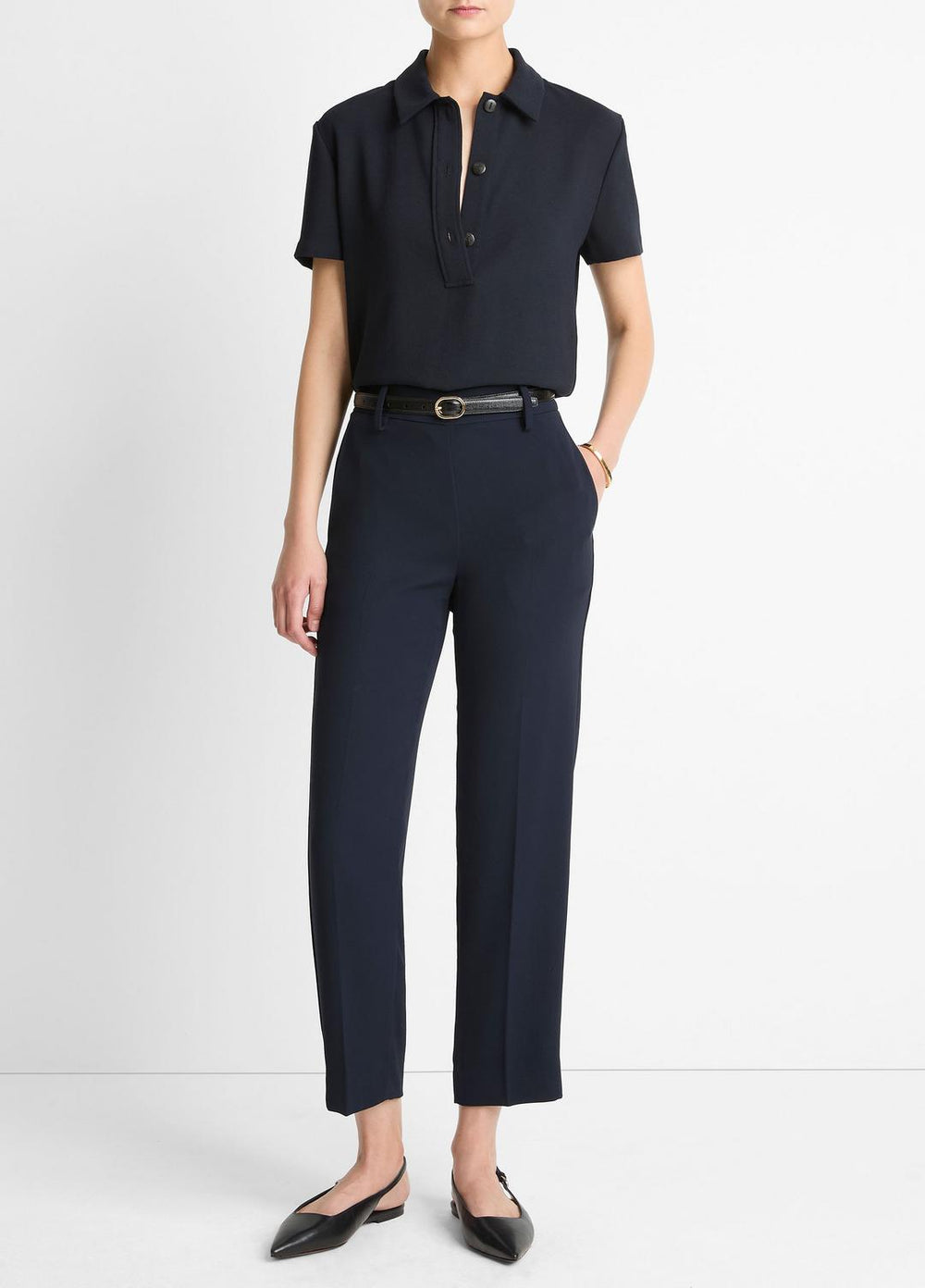 Crepe Tapered Pull-On Pant in Trousers | Vince outlet