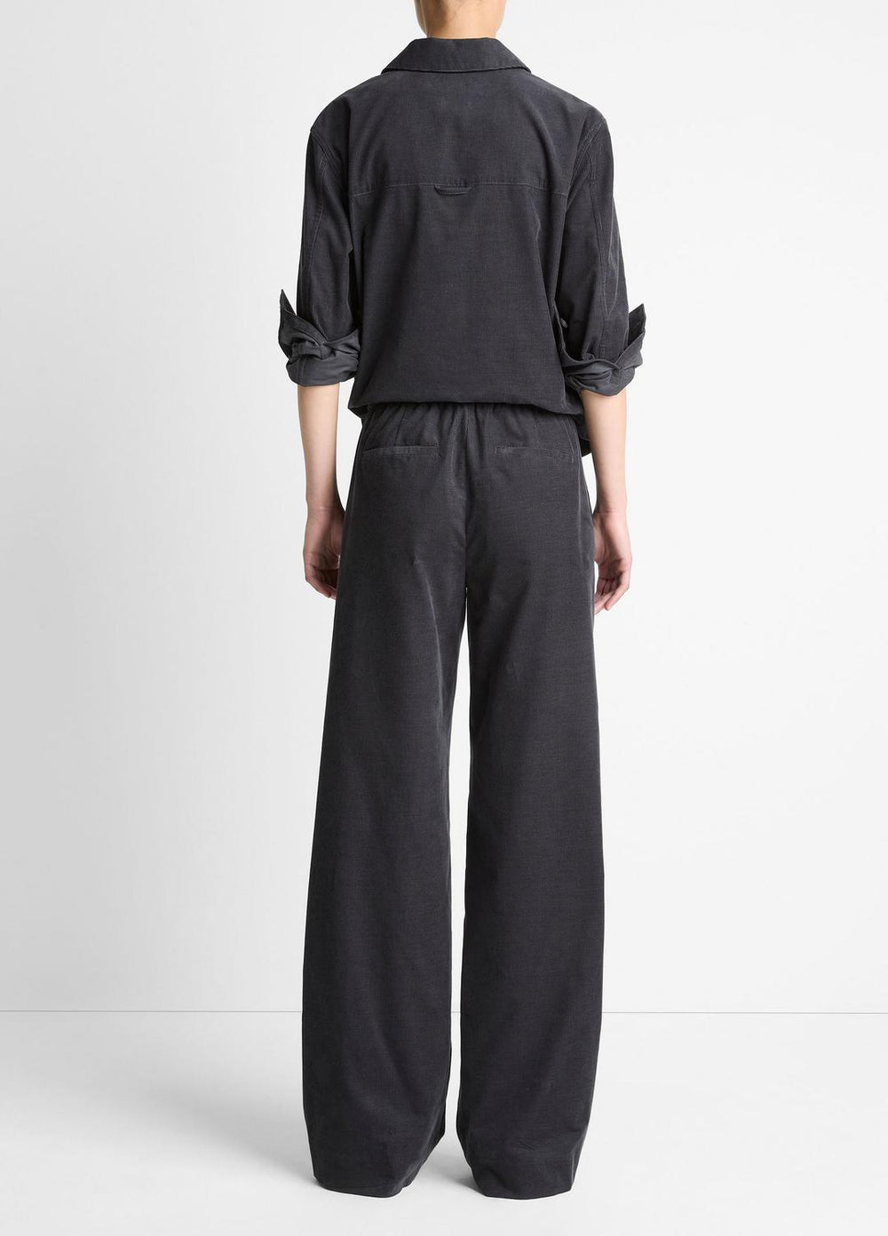 Cotton Corduroy Pull-On Pant in Wide Leg | Vince for sale
