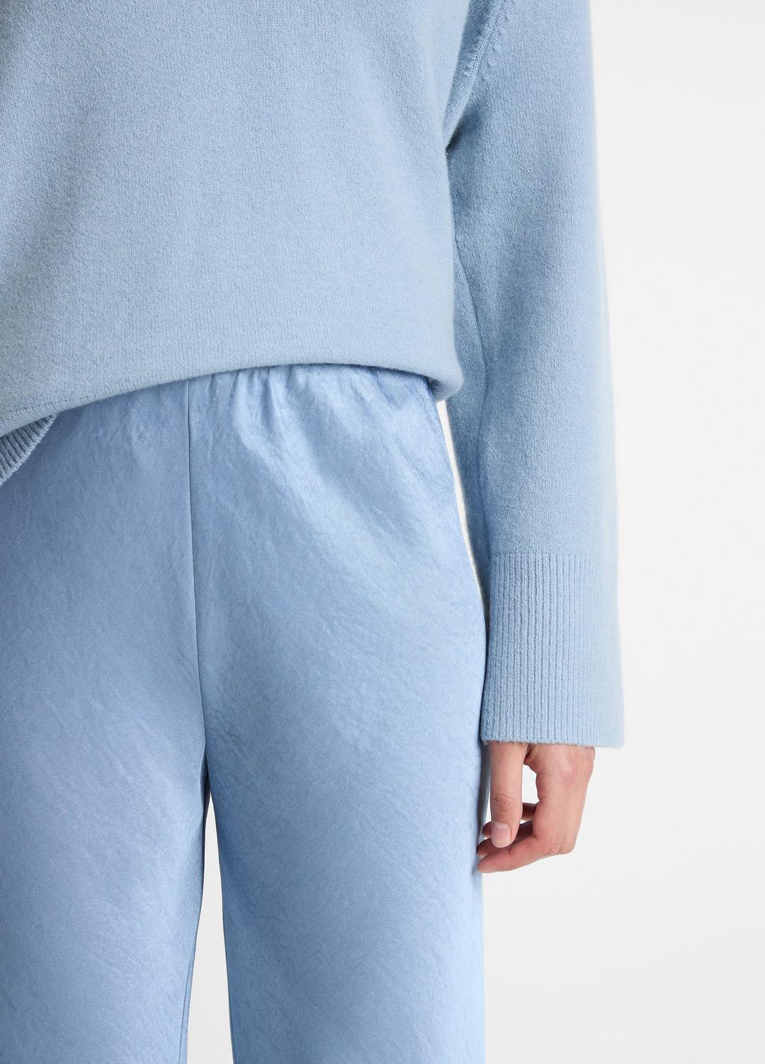 Colette High-Rise Fluid Satin Bias Pant in Trousers | Vince on sale
