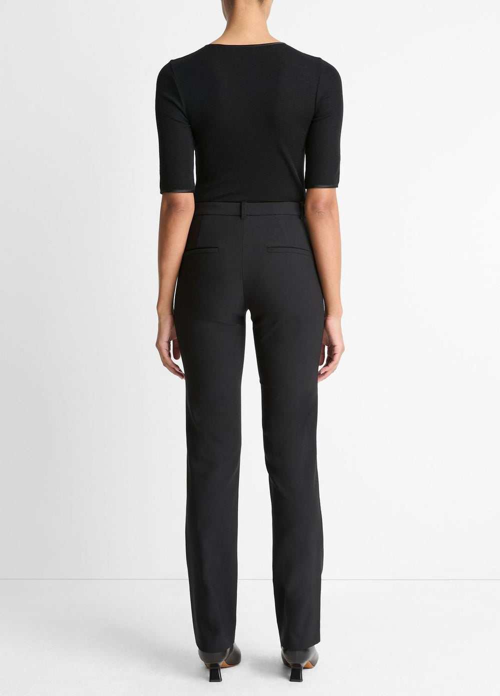Cotton-Blend Slim Cigarette Pant in Trousers | Vince US