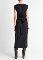 Jersey Wrap Midi Dress in Dresses | Vince sale