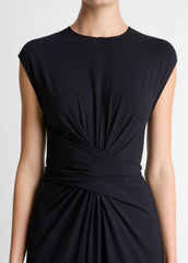 Jersey Wrap Midi Dress in Dresses | Vince sale