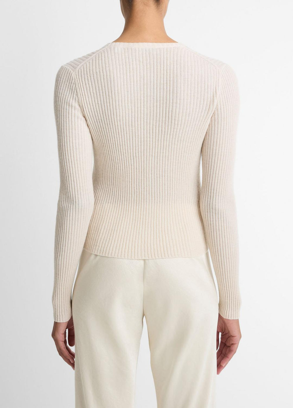 Ribbed Cashmere-Silk Cardigan in Cardigans | Vince for sale