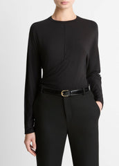 Fixed-Drape Long-Sleeve T-Shirt in Long Sleeve | Vince on sale
