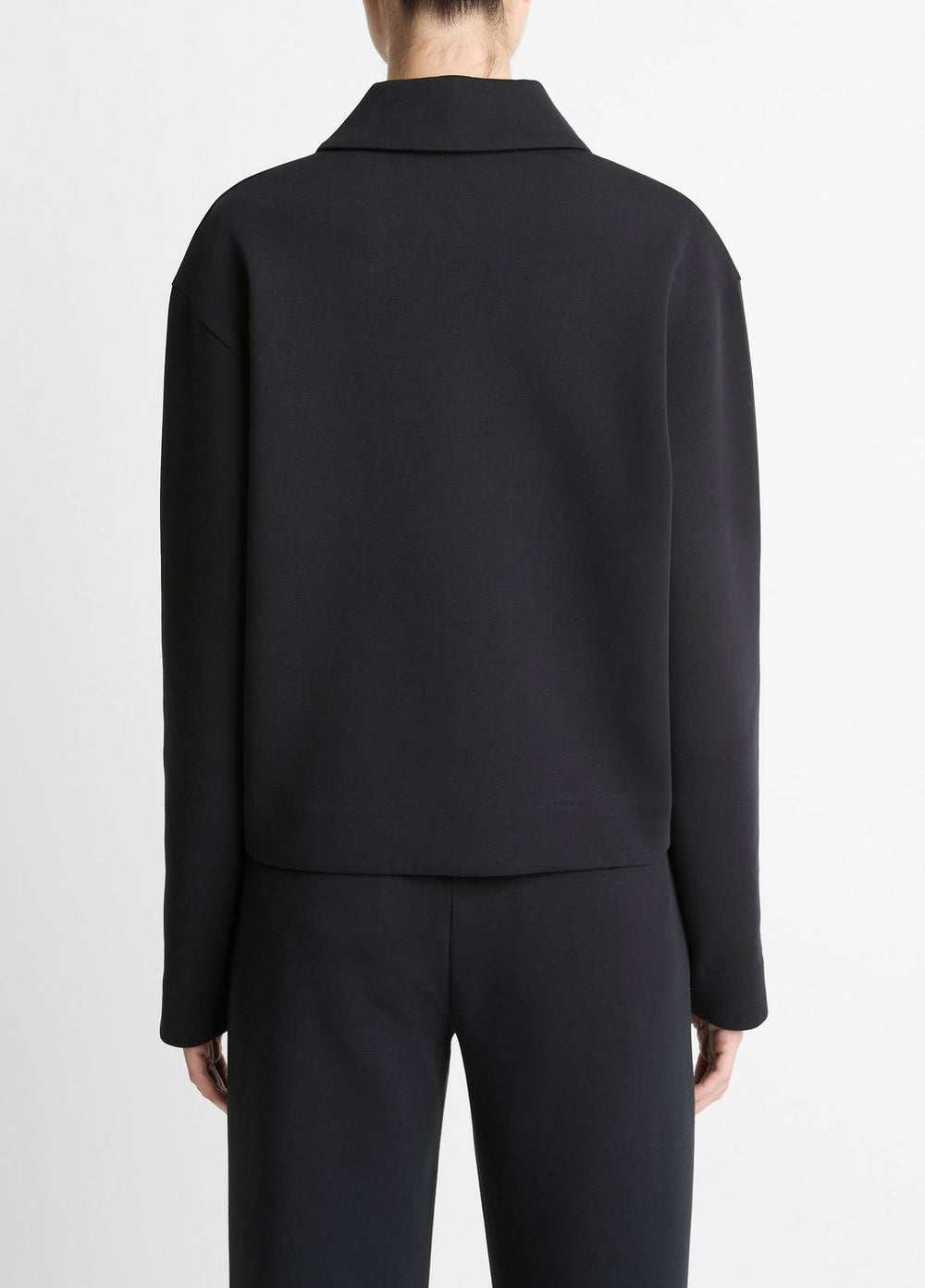 Cotton-Blend Half-Zip Pullover in Long Sleeve | Vince Online