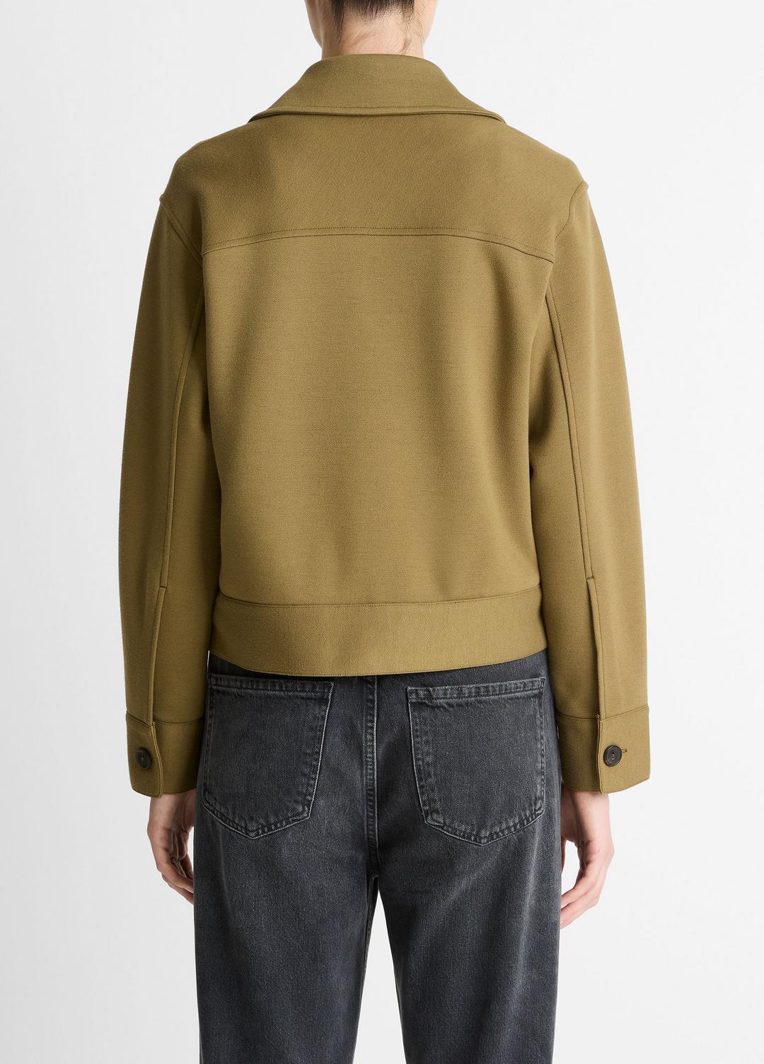 Double-Face Cropped Jacket in Jackets | Vince Online
