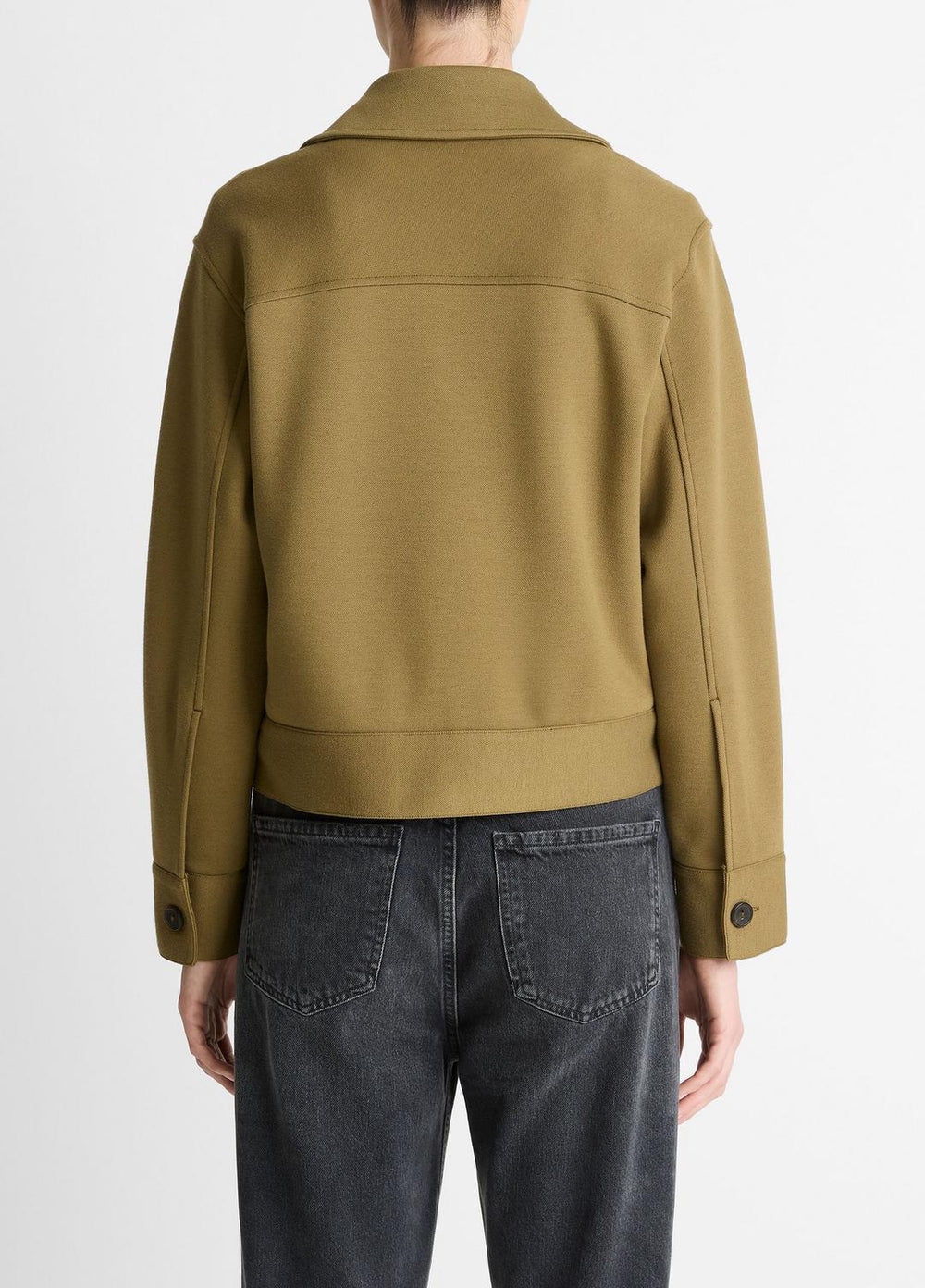 Double-Face Cropped Jacket in Jackets | Vince Online