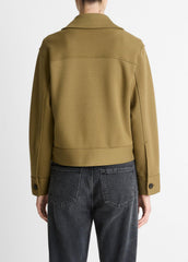 Double-Face Cropped Jacket in Jackets | Vince Online