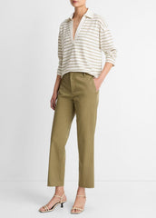 Avery Mid-Rise Italian Stretch-Cotton Chino Pant in Trousers | Vince sale