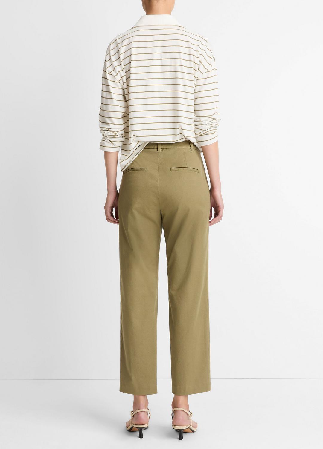 Avery Mid-Rise Italian Stretch-Cotton Chino Pant in Trousers | Vince sale