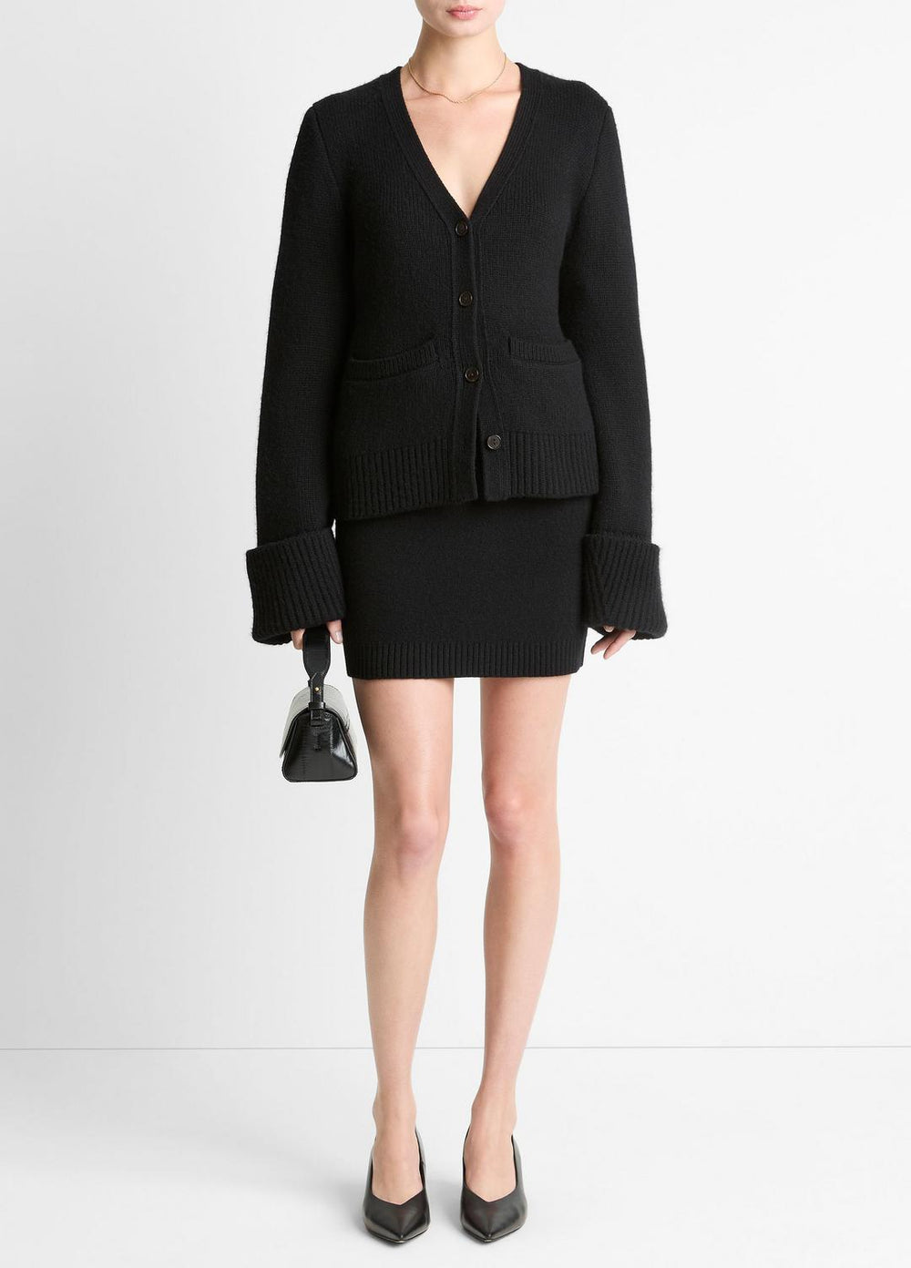 Double-Face Wool & Cashmere-Blend Cardigan in Cardigans | Vince discount