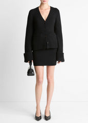 Double-Face Wool & Cashmere-Blend Cardigan in Cardigans | Vince discount