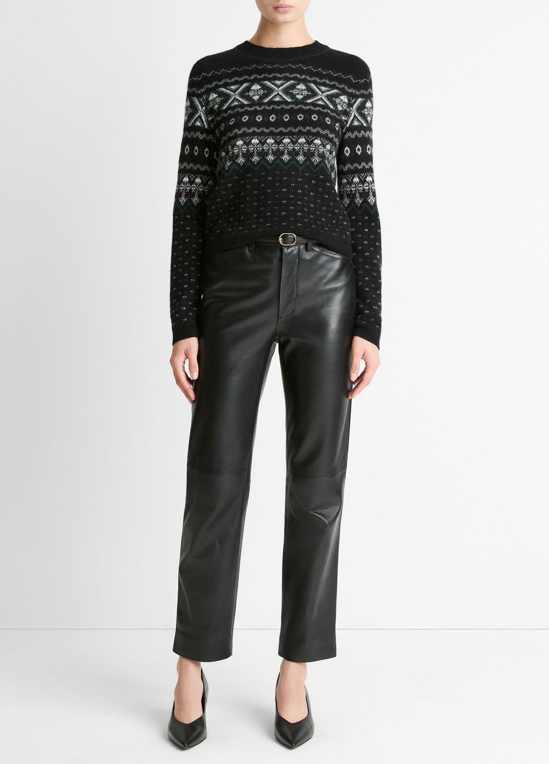 Fair Isle Plush Cashmere Sweater in Crew Neck | Vince near me