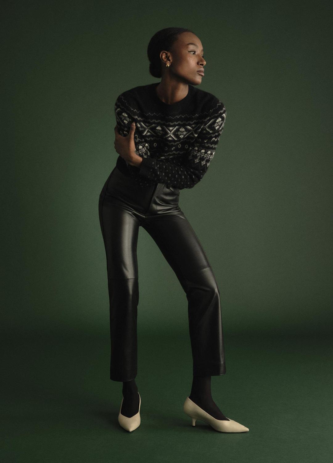 Fair Isle Plush Cashmere Sweater in Crew Neck | Vince near me