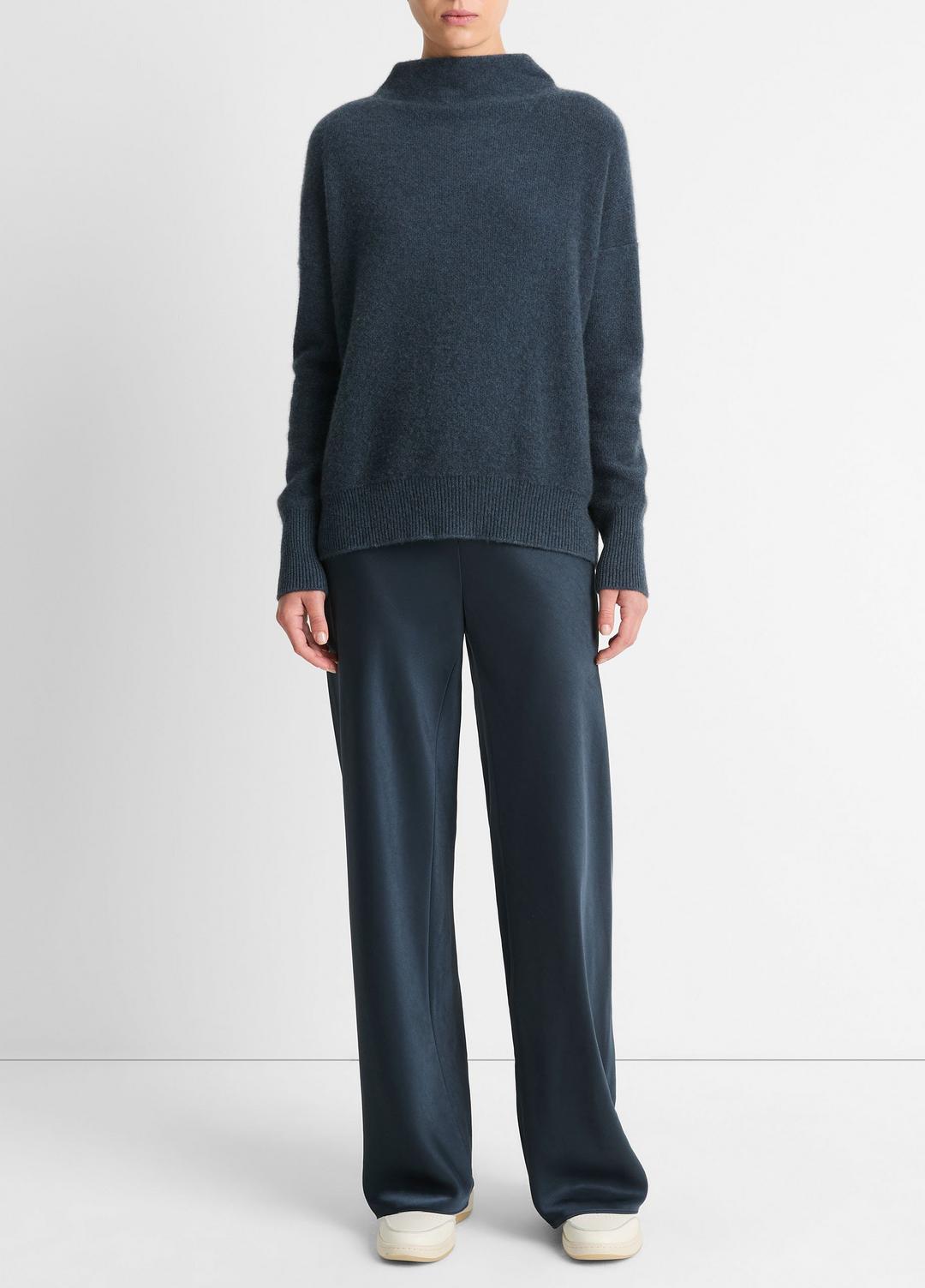 Plush Cashmere Funnel-Neck Sweater in Turtleneck | Vince sale