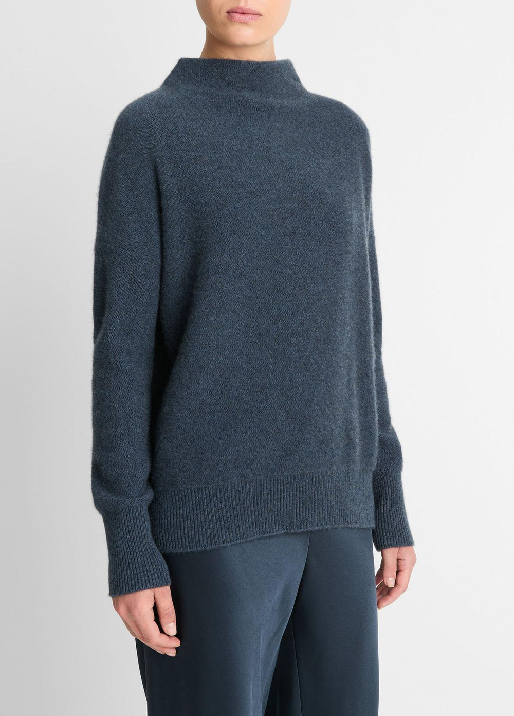 Plush Cashmere Funnel-Neck Sweater in Turtleneck | Vince sale
