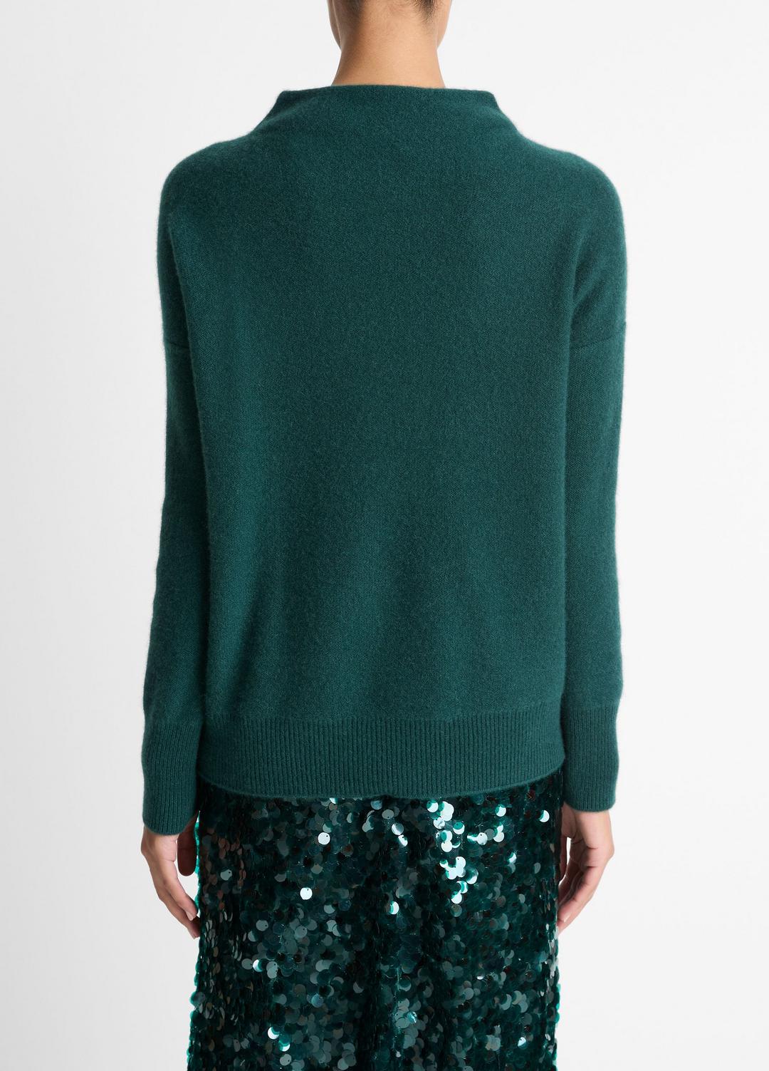 Plush Cashmere Funnel-Neck Sweater in Turtleneck | Vince for sale