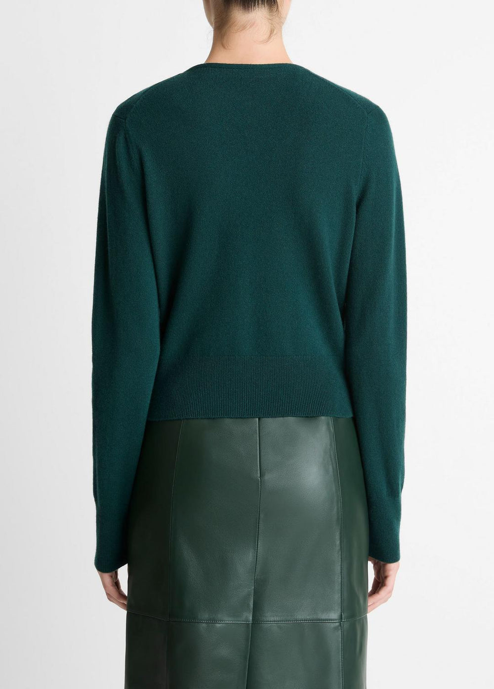 Satin-Trim Wool & Cashmere-Blend Cardigan in Cardigans | Vince discount