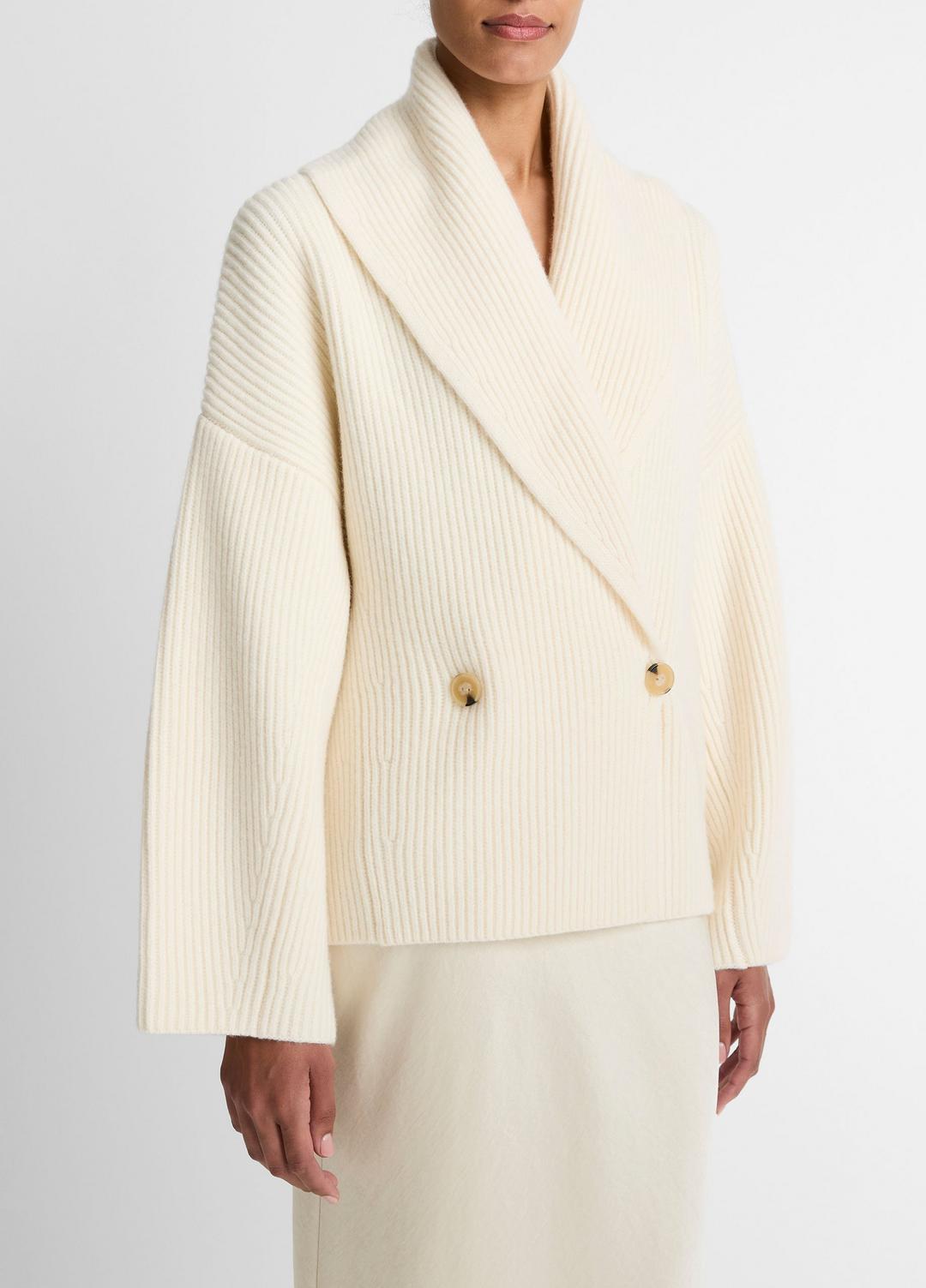 Wool-Blend Draped Sweater Coat in Sweaters | Vince outlet