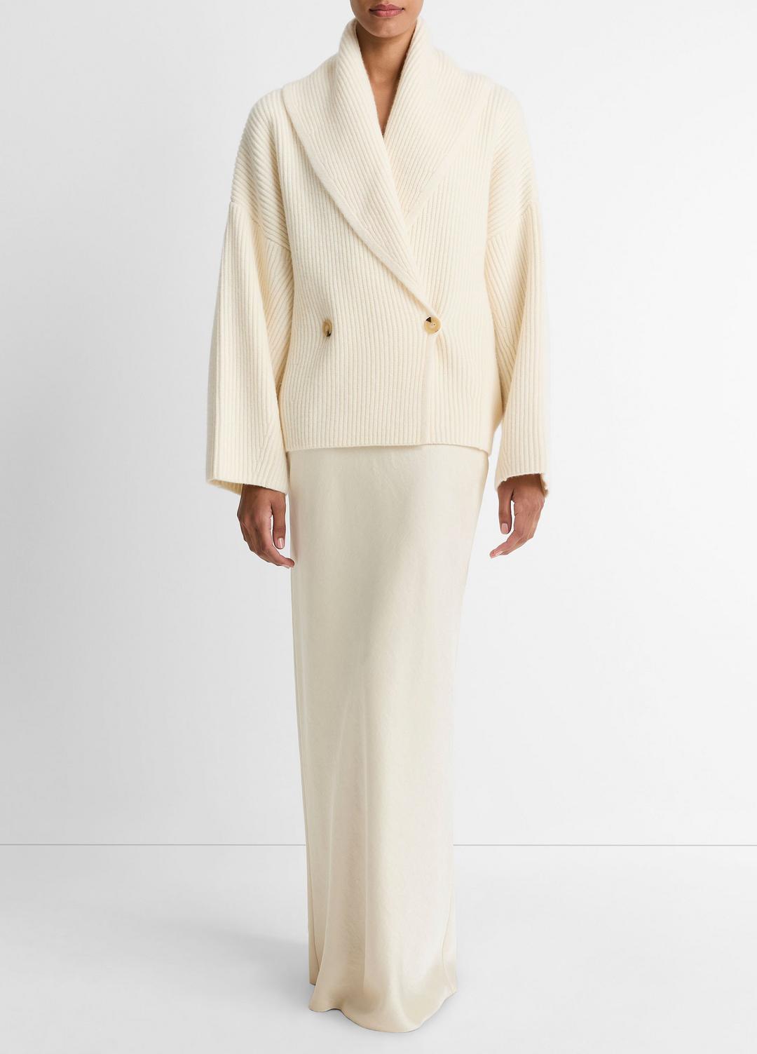 Wool-Blend Draped Sweater Coat in Sweaters | Vince outlet