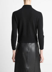 Cashmere-Silk Three-Quarter-Sleeve Mock-Neck Sweater in Turtleneck | Vince for sale