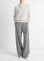 Plush Cashmere Funnel-Neck Sweater in Turtleneck | Vince on sale