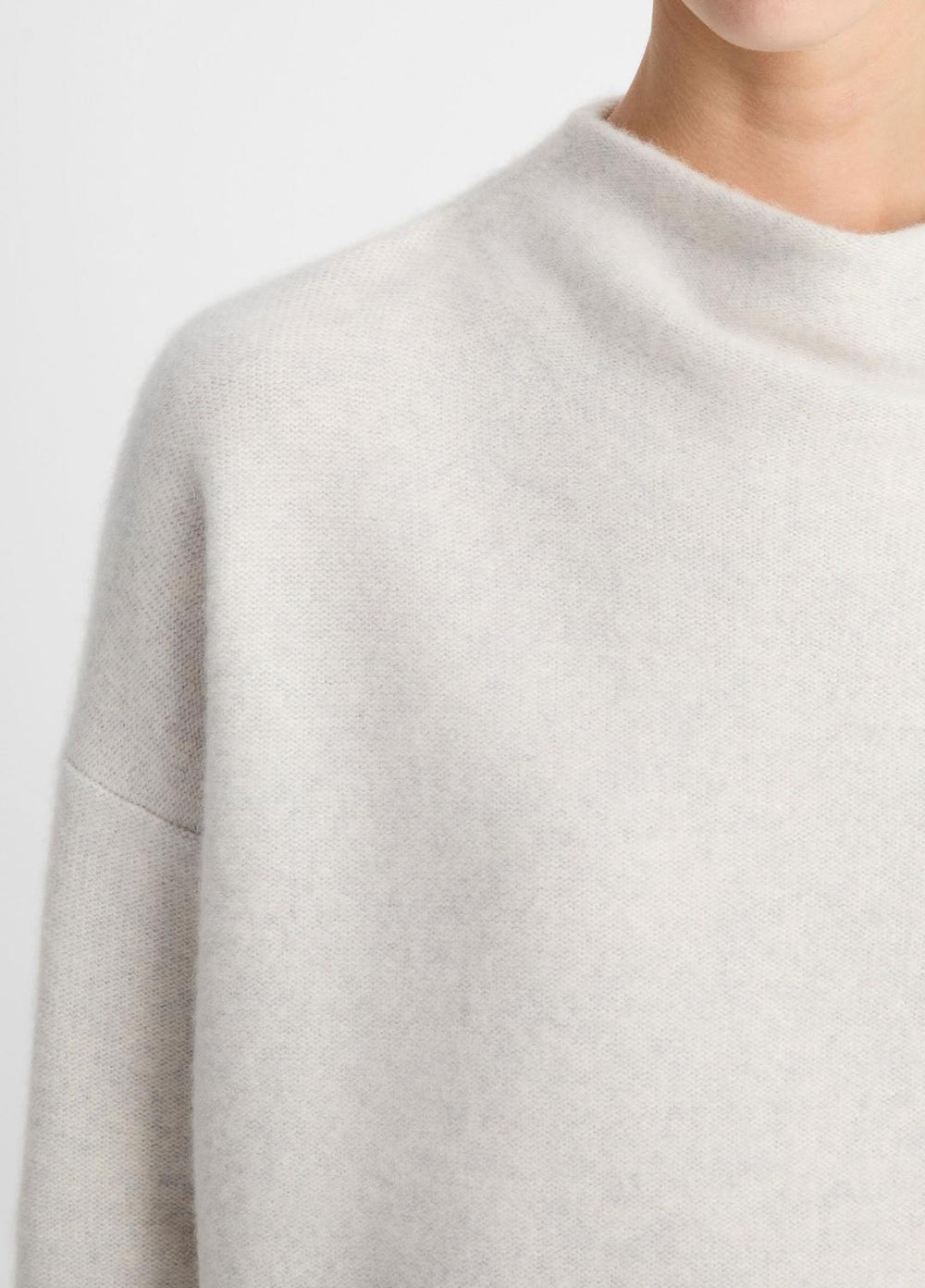 Plush Cashmere Funnel-Neck Sweater in Turtleneck | Vince on sale
