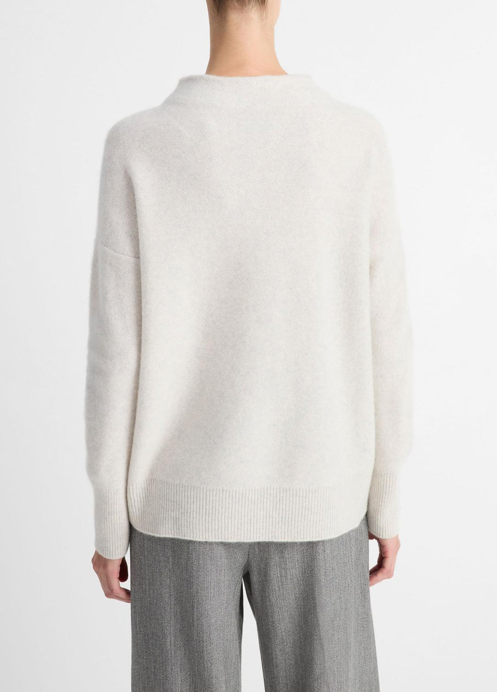 Plush Cashmere Funnel-Neck Sweater in Turtleneck | Vince on sale