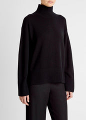 Wool-Cashmere Side-Slit Turtleneck Sweater in Turtleneck | Vince Online