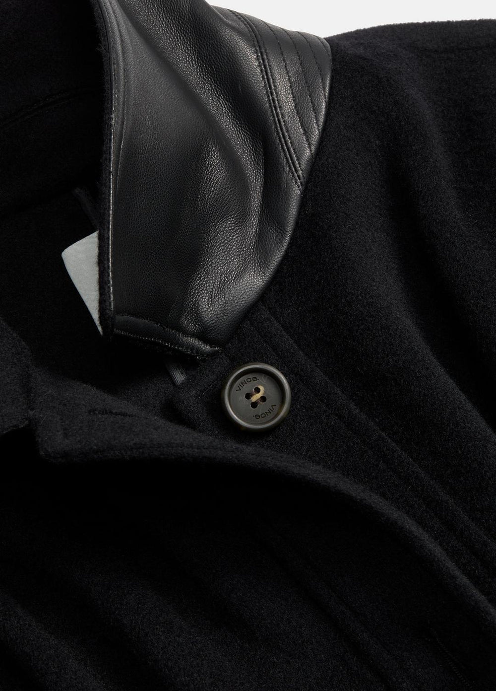 Leather-Trim Wool Cape in Accessories | Vince near me