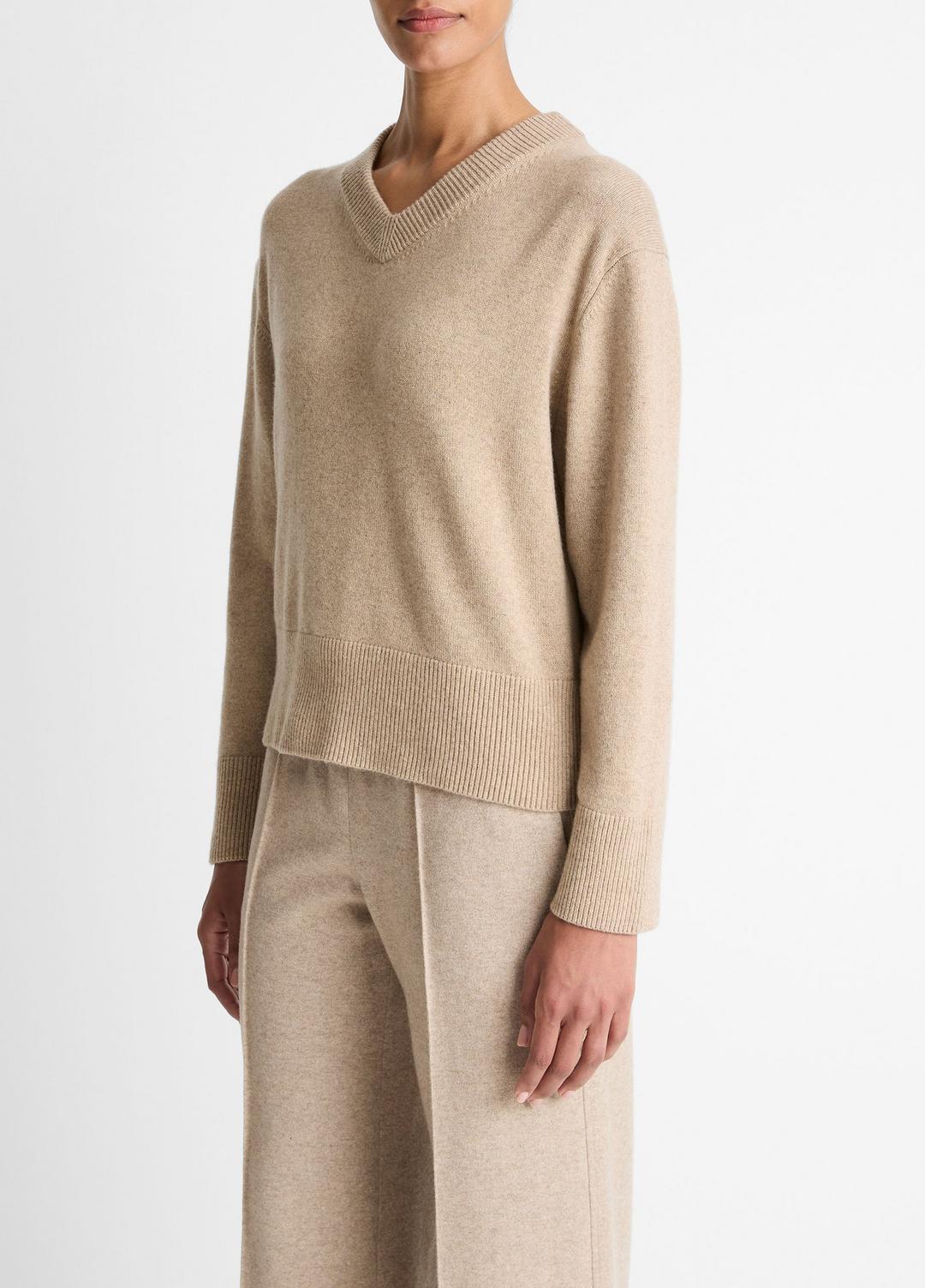 Wool-Cashmere V-Neck Sweater in V-Neck | Vince for sale